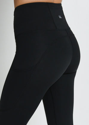 Energise High Waisted Gym Leggings - Midnight Black