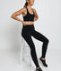 Focus High Waisted Sports Leggings - Midnight Black