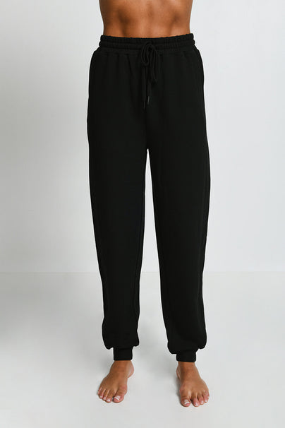 Luxe Lounge Jogger - Black