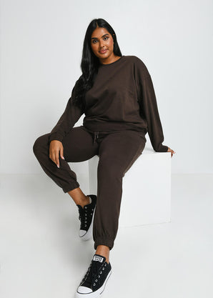 Curve Everyday Comfy Sweatshirt - Espresso Brown