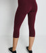 Everyday Cropped Leggings - Burgundy