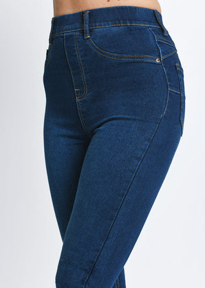 Curve Ankle Grazer Jeggings - Dark Blue