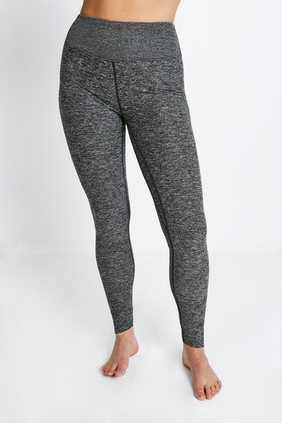 Luxe High Waisted Loungewear Leggings - Dark Grey Marl