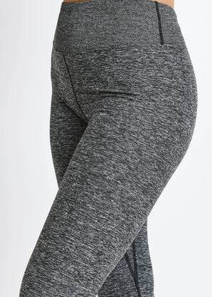 Luxe High Waisted Loungewear Leggings - Dark Grey Marl