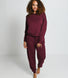 Luxe Lounge Sweatshirt - Dark Cherry