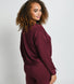 Luxe Lounge Sweatshirt - Dark Cherry