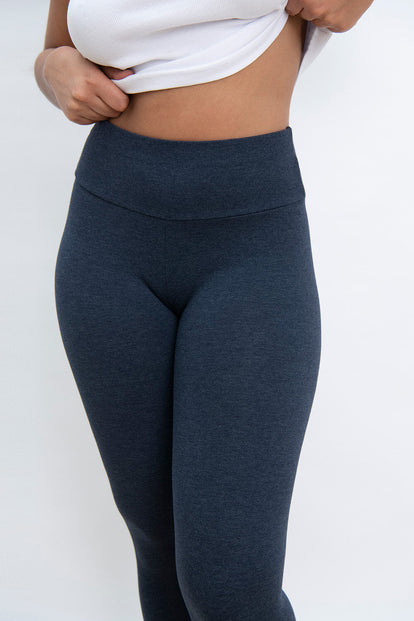 Everyday High Waisted Leggings - Infinity Blue Marl