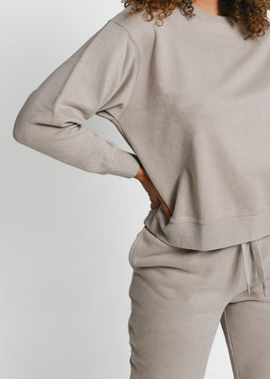 Everyday Comfy Sweatshirt - Oatmeal Beige