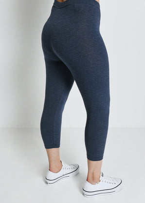 Everyday Cropped Leggings - Infinity Blue Marl
