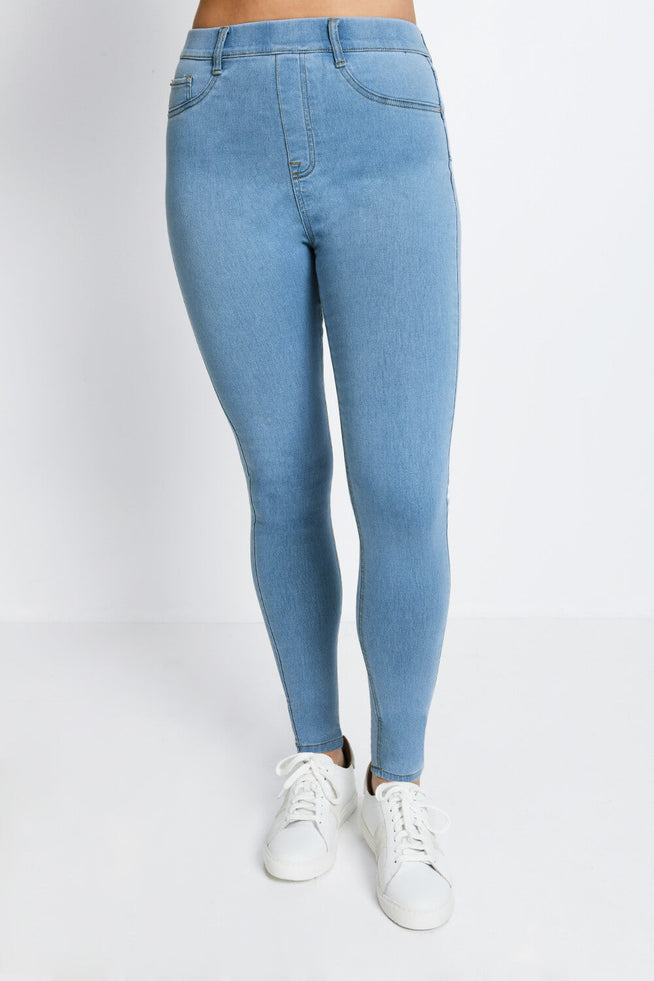 Curve Jeggings - Light Blue