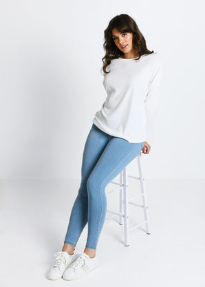 Curve Jeggings - Light Blue