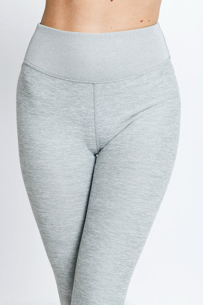 Luxe High Waisted Loungewear Leggings - Light Grey Marl