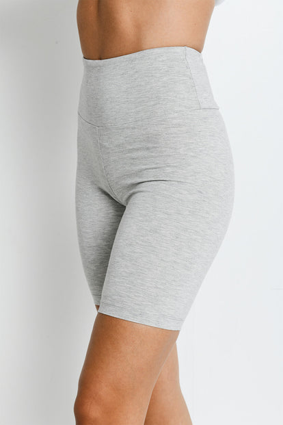 Lightweight Everyday Cycling Shorts - Light Grey Marl