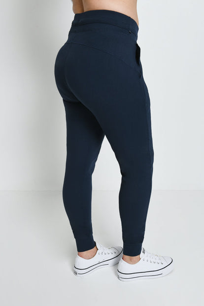 Recharge High Waisted Joggers - Navy Blue