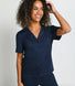 Soft Touch Button Up Short Pyjama Set - Navy