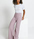 Knit Wide Leg Lounge Trousers - Pink