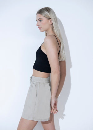 Everyday Linen Shorts - Stone