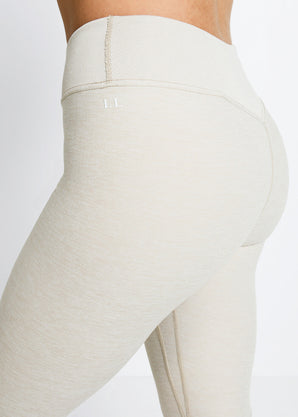 Luxe High Waisted Loungewear Leggings - Vanilla Marl