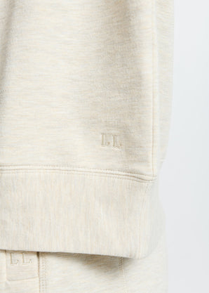 Luxe Lounge Sweatshirt - Vanilla Marl