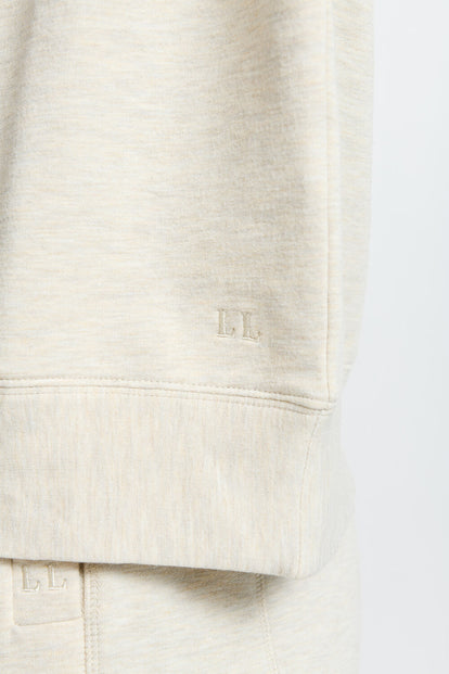 Luxe Lounge Sweatshirt - Vanilla Marl