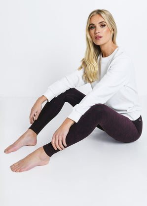 Luxe High Waisted Loungewear Leggings - Winter Berry