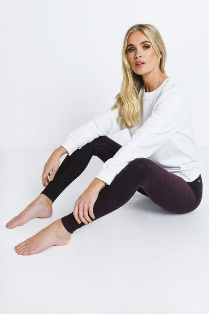 Luxe High Waisted Loungewear Leggings - Winter Berry