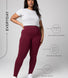 Everyday High Waisted Leggings - Burgundy