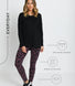 Everyday High Waisted Leggings - Black/Burgundy Floral
