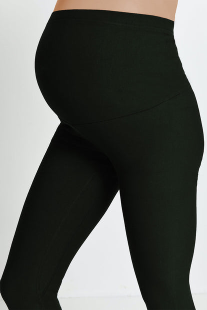 Maternity Winter Everyday Leggings - Deep Olive