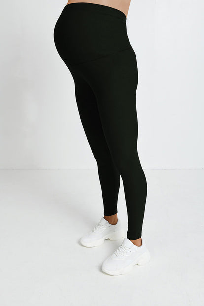 Maternity Winter Everyday Leggings - Deep Olive