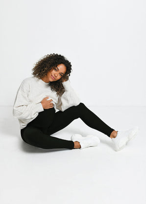 Maternity Winter Everyday Leggings - Deep Olive